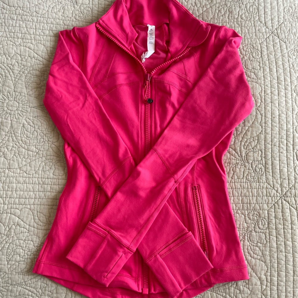 Hot pink Lululemon zip jacket